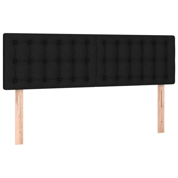 VidaXL Têtes De Lit 2 Pcs Noir 72x5x78/88 Cm Tissu achetez pas cher 3
