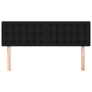 VidaXL Têtes De Lit 2 Pcs Noir 72x5x78/88 Cm Tissu achetez pas cher 11