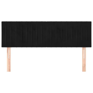 VidaXL Têtes De Lit 2 Pcs Noir 72x5x78/88 Cm Velours excellente qualité 11