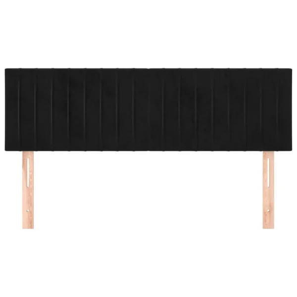 VidaXL Têtes De Lit 2 Pcs Noir 72x5x78/88 Cm Velours excellente qualité 4
