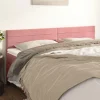 VidaXL Têtes De Lit 2 Pcs Rose 100x5x78/88 Cm Velours Top ventes 17