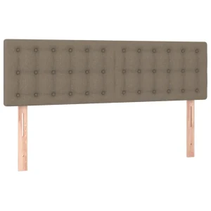 VidaXL Têtes De Lit 2 Pcs Taupe 72x5x78/88 Cm Tissu à prix imbattables 9