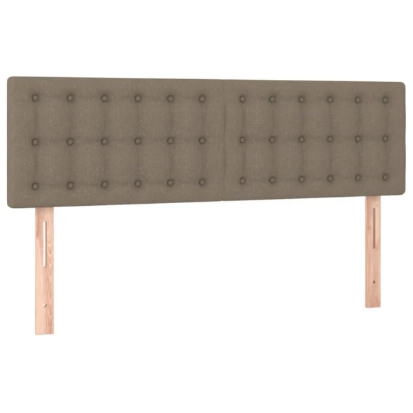 VidaXL Têtes De Lit 2 Pcs Taupe 72x5x78/88 Cm Tissu à prix imbattables 3