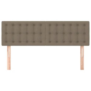 VidaXL Têtes De Lit 2 Pcs Taupe 72x5x78/88 Cm Tissu à prix imbattables 11