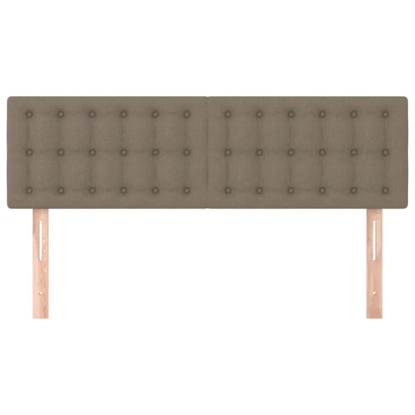 VidaXL Têtes De Lit 2 Pcs Taupe 72x5x78/88 Cm Tissu à prix imbattables 4