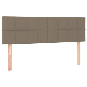 VidaXL Têtes De Lit 2 Pcs Taupe 72x5x78/88 Cm Tissu Large choix en ligne 9