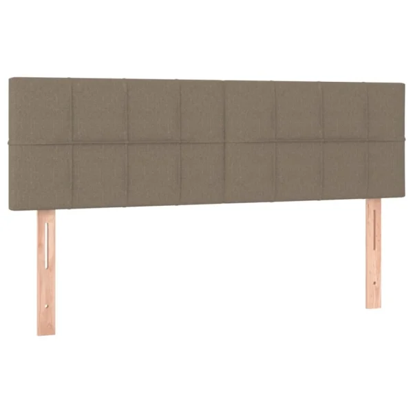 VidaXL Têtes De Lit 2 Pcs Taupe 72x5x78/88 Cm Tissu Large choix en ligne 3