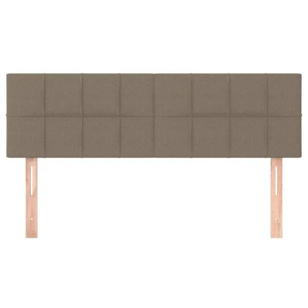 VidaXL Têtes De Lit 2 Pcs Taupe 72x5x78/88 Cm Tissu Large choix en ligne 4