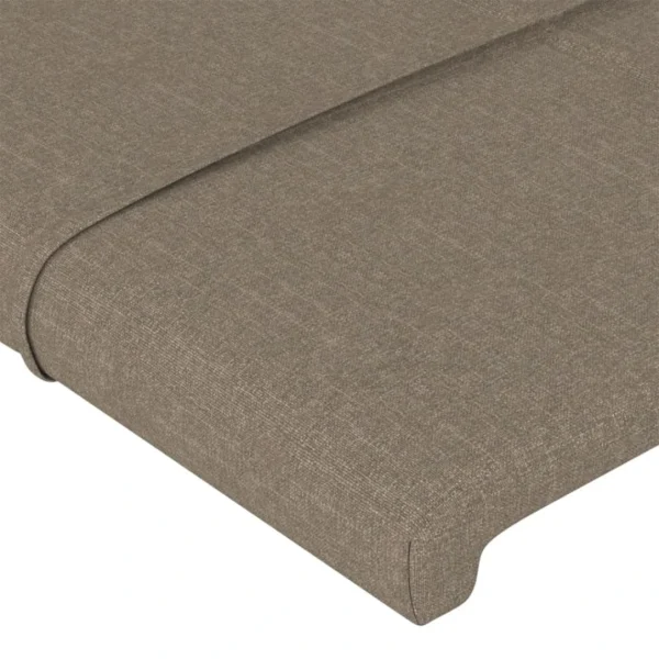 VidaXL Têtes De Lit 2 Pcs Taupe 72x5x78/88 Cm Tissu Large choix en ligne 5