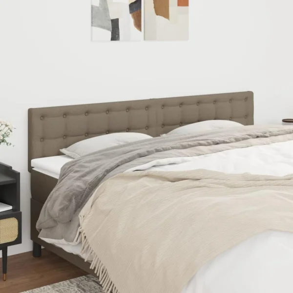 VidaXL Têtes De Lit 2 Pcs Taupe 80x5x78/88 Cm Tissu Boutique 1