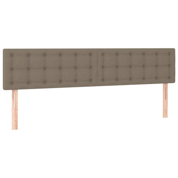 VidaXL Têtes De Lit 2 Pcs Taupe 80x5x78/88 Cm Tissu Boutique 3
