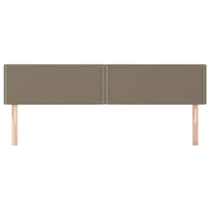 marque pas cher VidaXL Têtes De Lit 2 Pcs Taupe 80x5x78/88 Cm Tissu 11