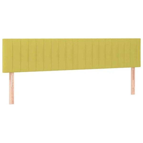 VidaXL Têtes De Lit 2 Pcs Vert 100x5x78/88 Cm Tissu Retour Facile et Gratuit 3