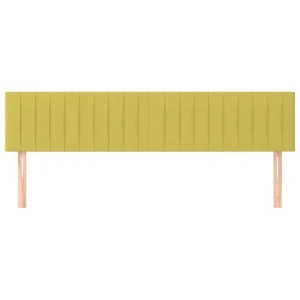 VidaXL Têtes De Lit 2 Pcs Vert 100x5x78/88 Cm Tissu Retour Facile et Gratuit 11