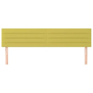 VidaXL Têtes De Lit 2 Pcs Vert 80x5x78/88 Cm Tissu magasin pas cher 11