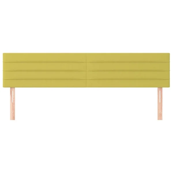 VidaXL Têtes De Lit 2 Pcs Vert 80x5x78/88 Cm Tissu magasin pas cher 4