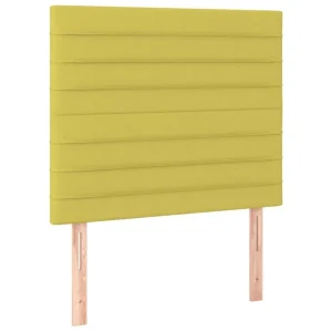 marques pas cher VidaXL Têtes De Lit 2 Pcs Vert 80x5x78/88 Cm Tissu 9