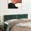 meilleur service VidaXL Têtes De Lit 2 Pcs Vert Foncé 72x5x78/88 Cm Velours 19