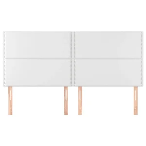 VidaXL Têtes De Lit 4 Pcs Blanc 80x5x78/88 Cm Similicuir magasin en ligne france 11