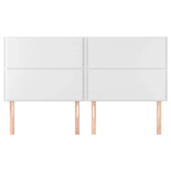 VidaXL Têtes De Lit 4 Pcs Blanc 80x5x78/88 Cm Similicuir magasin en ligne france 4