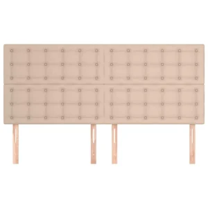VidaXL Têtes De Lit 4 Pcs Cappuccino 100x5x78/88 Cm Similicuir exclusivement disponibles 11