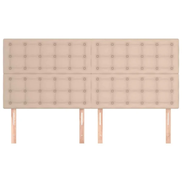 VidaXL Têtes De Lit 4 Pcs Cappuccino 100x5x78/88 Cm Similicuir exclusivement disponibles 4