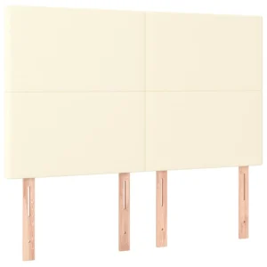 styles dernier cri VidaXL Têtes De Lit 4 Pcs Crème 72x5x78/88 Cm Similicuir 9
