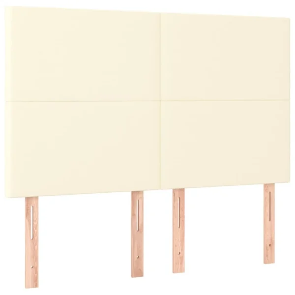 styles dernier cri VidaXL Têtes De Lit 4 Pcs Crème 72x5x78/88 Cm Similicuir 3