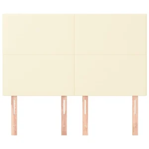 styles dernier cri VidaXL Têtes De Lit 4 Pcs Crème 72x5x78/88 Cm Similicuir 11
