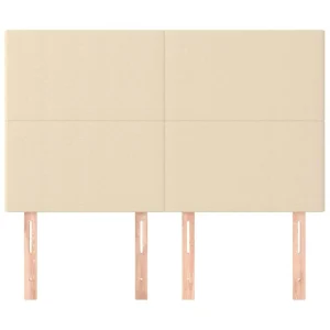 prix le plus bas VidaXL Têtes De Lit 4 Pcs Crème 72x5x78/88 Cm Tissu 11