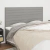 online boutique VidaXL Têtes De Lit 4 Pcs Gris Clair 100x5x78/88 Cm Tissu 17