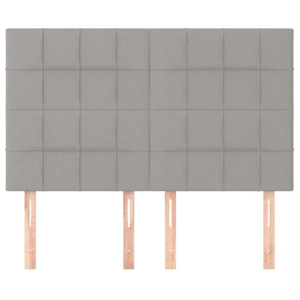 VidaXL Têtes De Lit 4 Pcs Gris Clair 72x5x78/88 Cm Tissu magasin 4