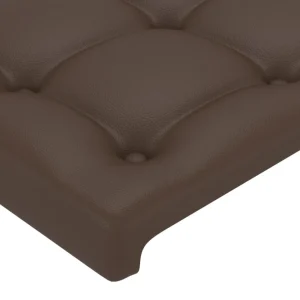 VidaXL Têtes De Lit 4 Pcs Marron 72x5x78/88 Cm Similicuir pas cher 13