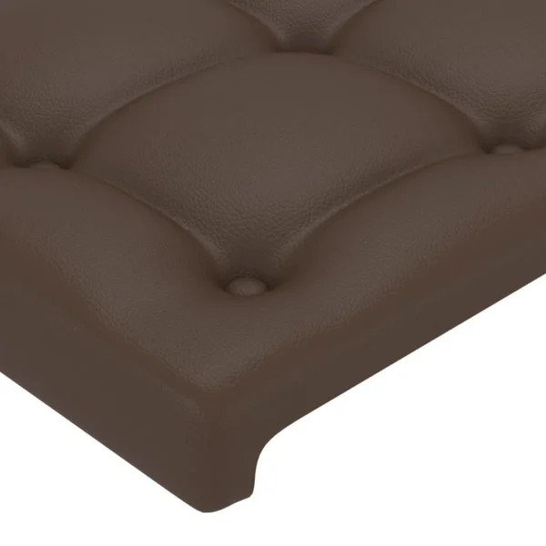 VidaXL Têtes De Lit 4 Pcs Marron 72x5x78/88 Cm Similicuir pas cher 5