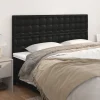 grande promotion VidaXL Têtes De Lit 4 Pcs Noir 100x5x78/88 Cm Similicuir 19