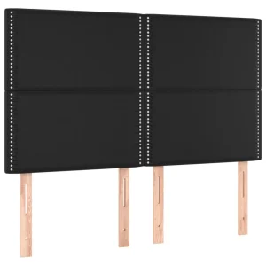 magasin paris VidaXL Têtes De Lit 4 Pcs Noir 72x5x78/88 Cm Similicuir 9