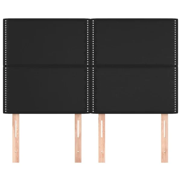 magasin paris VidaXL Têtes De Lit 4 Pcs Noir 72x5x78/88 Cm Similicuir 4