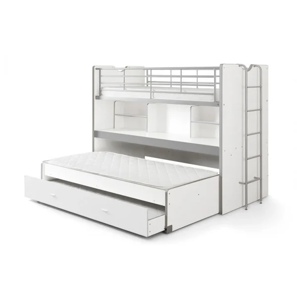 prix pas cher Vipack BONNY Lits Superposés 2 Couchages Compact 80 Blanc 3