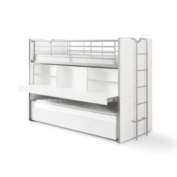 prix pas cher Vipack BONNY Lits Superposés 2 Couchages Compact 80 Blanc 4
